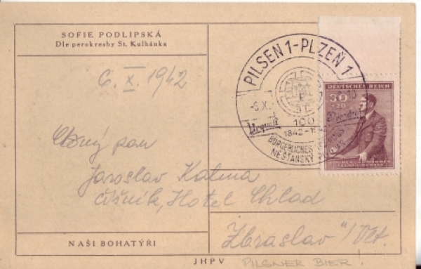 Sofie Podlipská 1942 10 005 B + M ● - Osobnosti